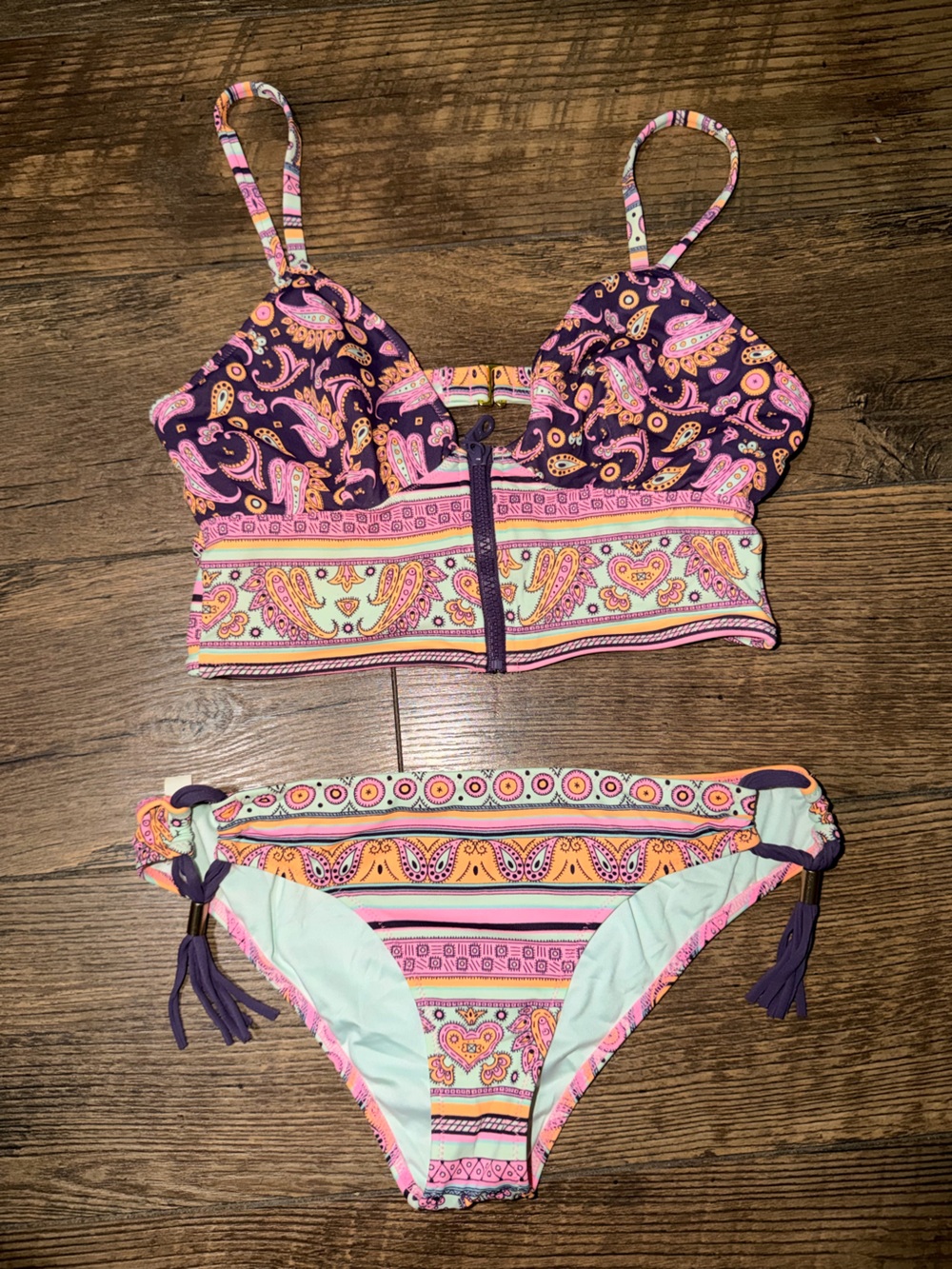 Victoria's Secrets Paisley bikini set
